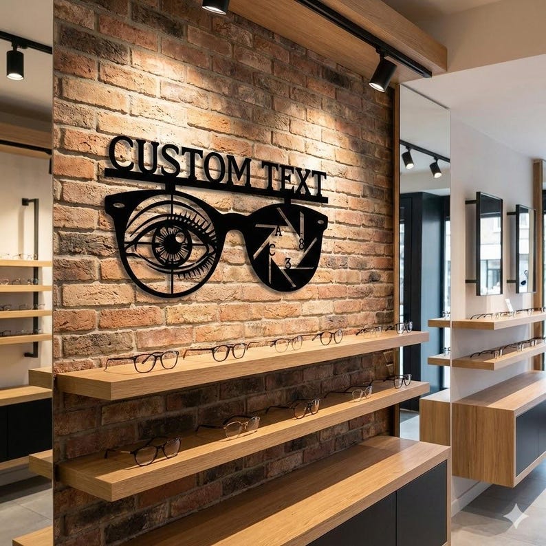 Spring Sign For Optometry Custom Optometrist Sign, Eye Doctor Metal Wall Decor, Optical Clinic ...