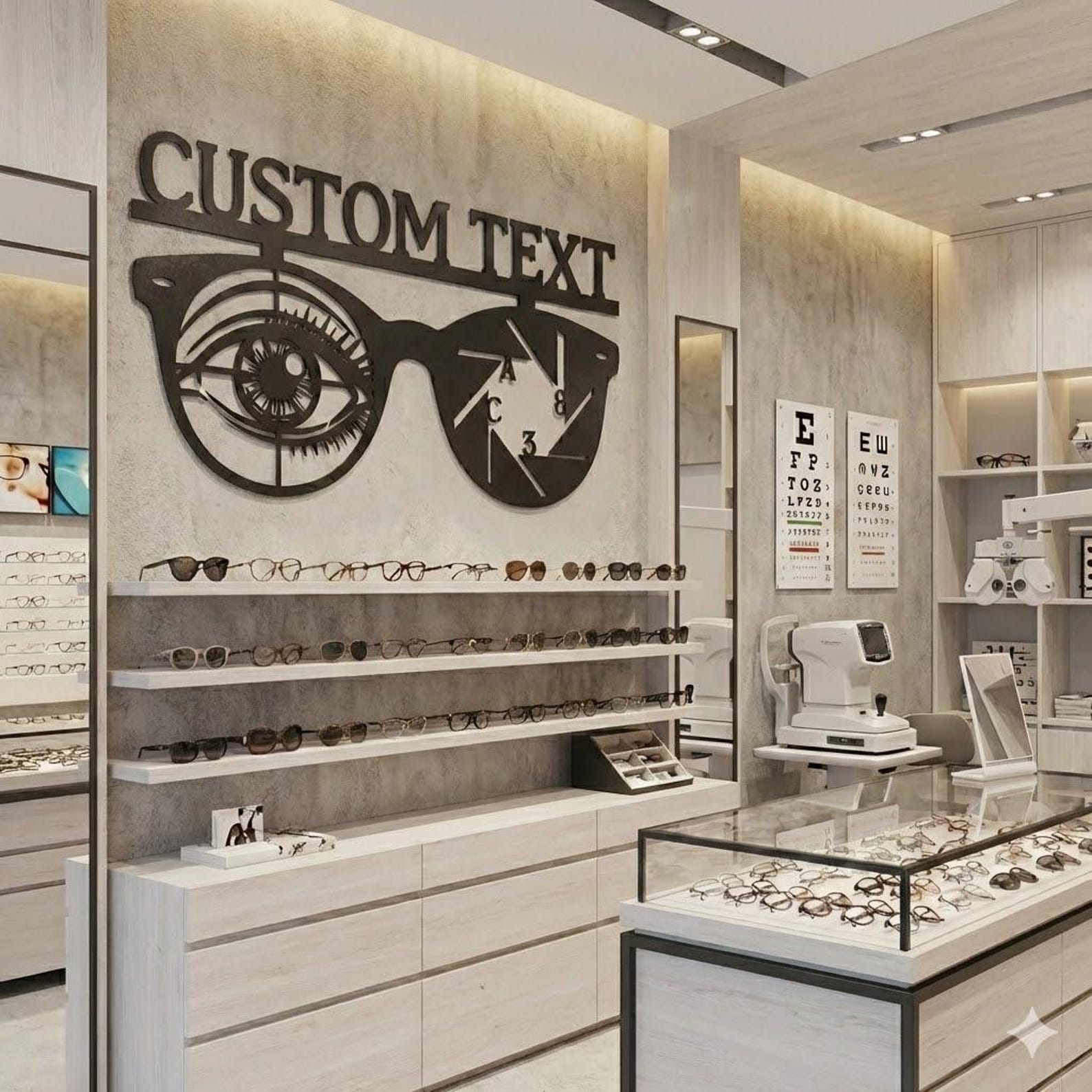 Spring Sign For Optometry Custom Optometrist Sign, Eye Doctor Metal Wall Decor, Optical Clinic ...