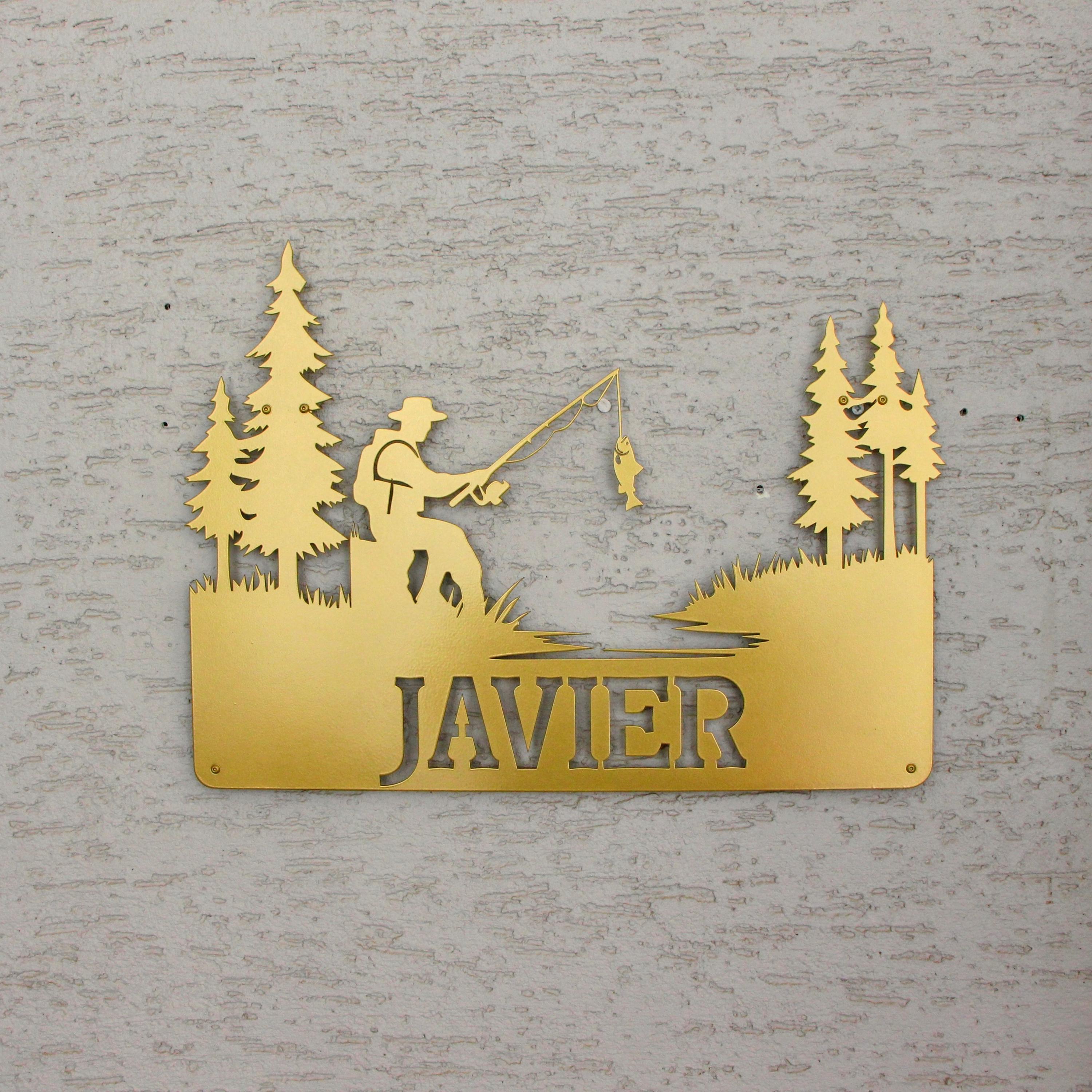 Custom Fishing Sign, Best Fishing Gifts for Men, Fishing Custom Metal ...