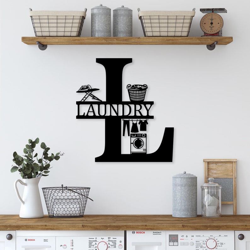 Unique Laundry Room Metal Sign, Funny Laundry Room Metal Wall Art ...