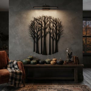 Majestic Forest Metal Wall Art, Extra Large Metal Wall Art, Nature Home Decoration, Landscape Rustic Wall Art, Rustic Farmhouse Decor