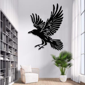 Flight of the Raven Wall Hanging Decoration 35cm