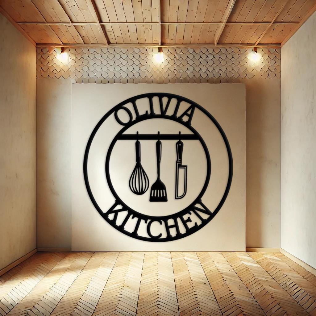 Custom Kitchen Metal Sign, Personalized Kitchen Wall Art, Best Kitchen ...