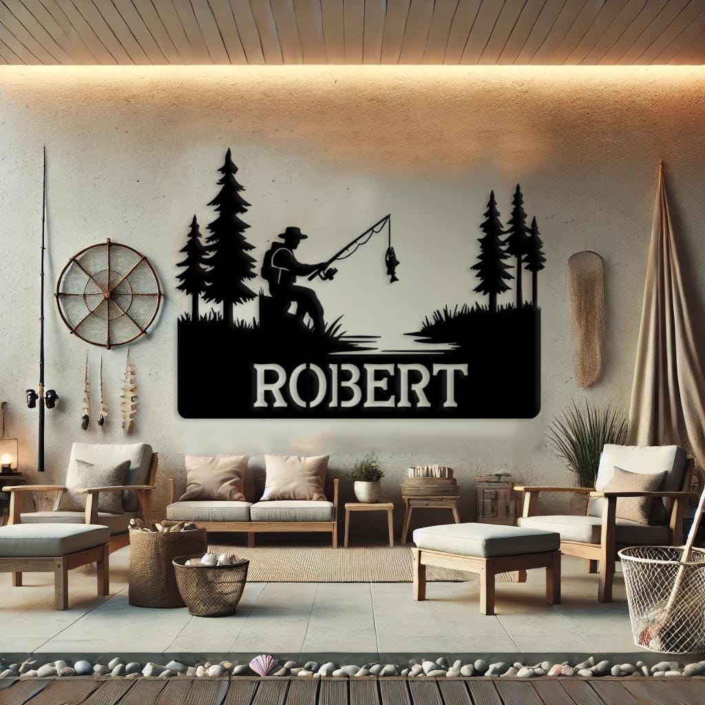 Custom Fishing Sign, Best Fishing Gifts for Men, Fishing Custom Metal ...