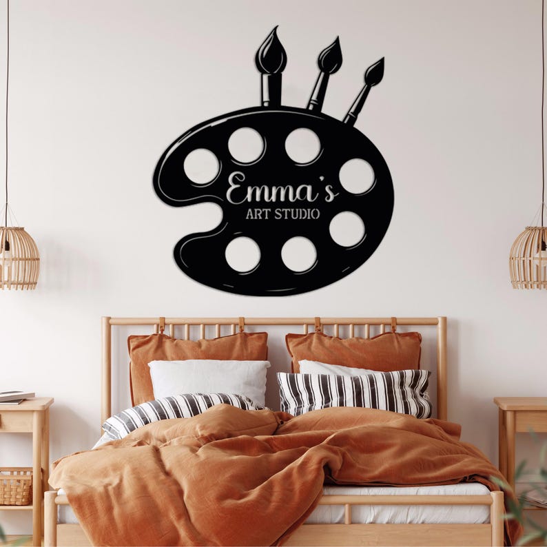 Custom Painter Metal Sign, Custom Art Studio Wall Art, Custom Painter