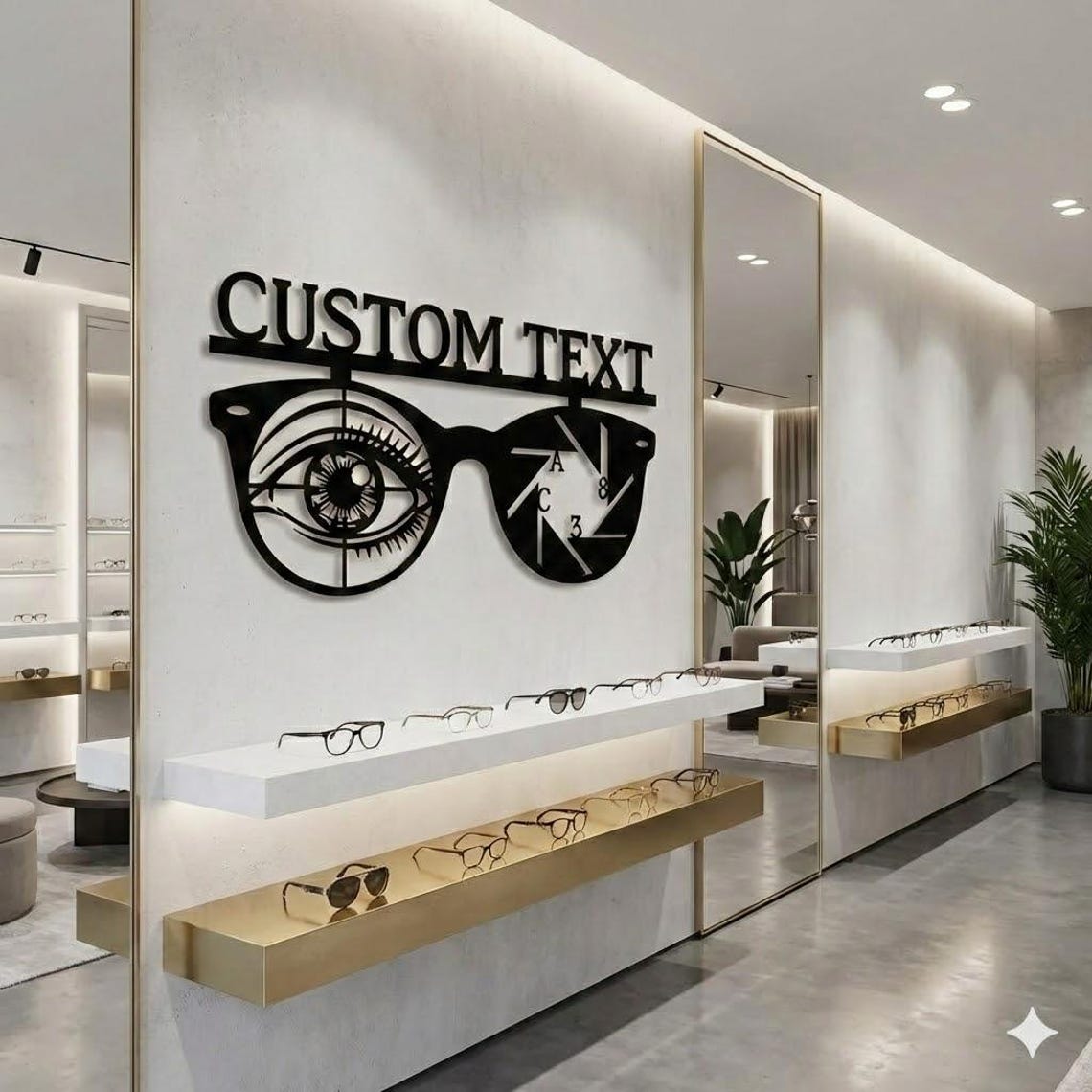 Custom Optometrist Sign, Eye Doctor Metal Wall Decor, Optical Clinic ...