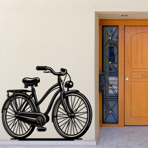 Metal Bicycle Wall Art, Cycling Gifts for Men, Bicycle Garage Decor, Bicycle Wall Decor, Best Gifts for Bicycle Riders, Metal Wall Decor
