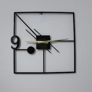 Abstract Wall Clock, Modern Wall Clock, Metal Wall Clock, Wall Clock for Living Room, Large Decorative Wall Clocks, Contemporary Wall Clock