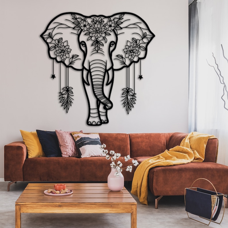 Elephant Decor Living Roomnull