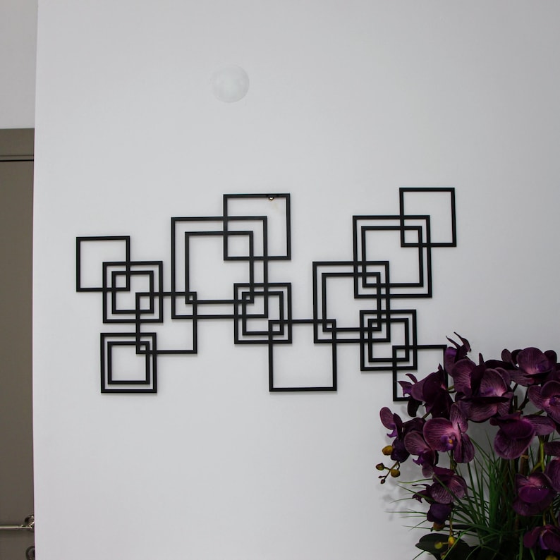 Luxury Style Metal Wall Art, Modern Contemporary Wall Decor, Large ...