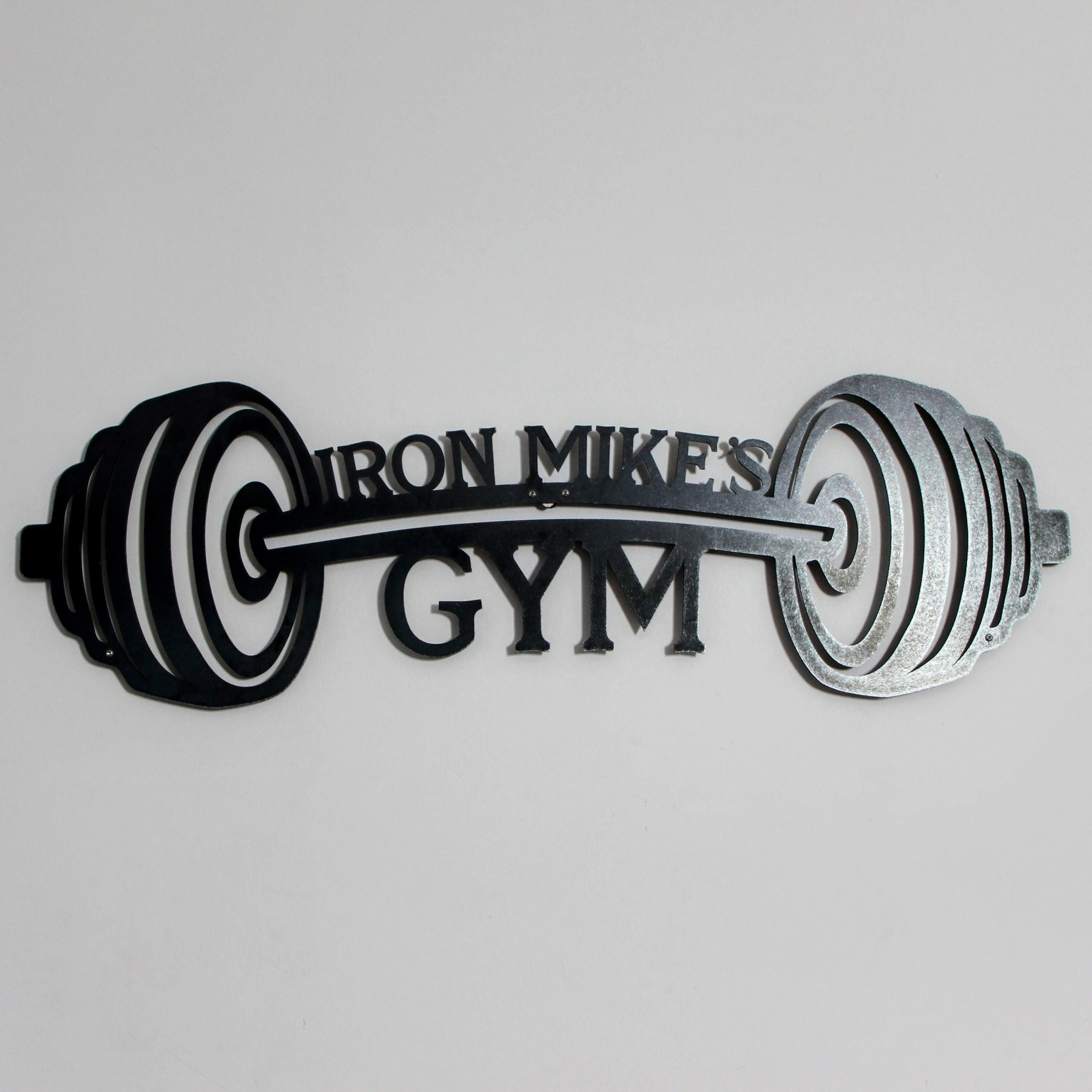 Bannière Personnalisée Home Gym Haltérophilie - Décoration Murale, Neuf