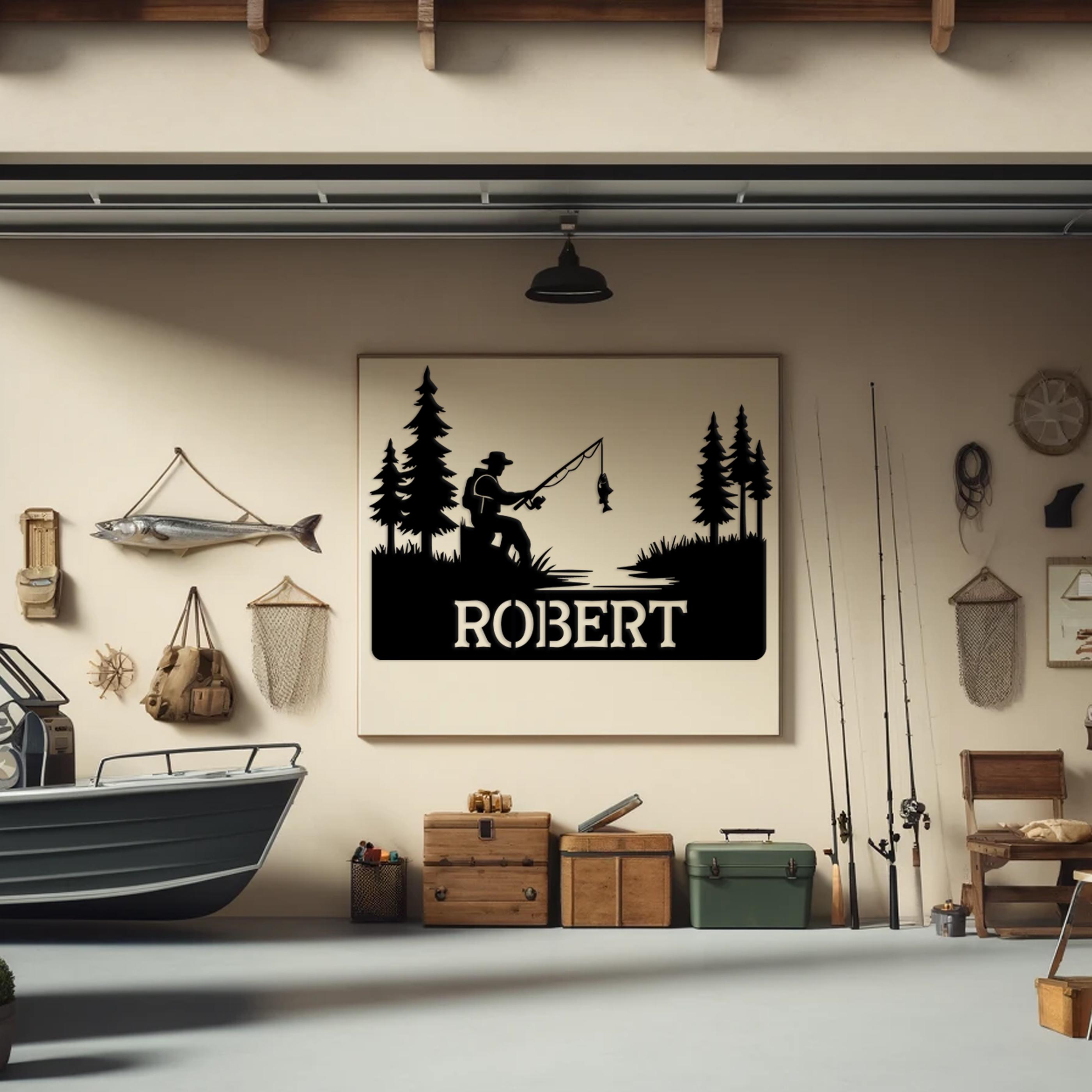 Custom Fishing Sign, Best Fishing Gifts for Men, Fishing Custom Metal ...