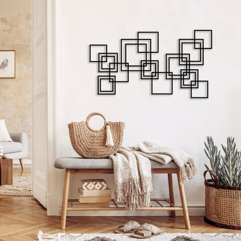 Luxury Style Metal Wall Art, Modern Contemporary Wall Decor, Large ...