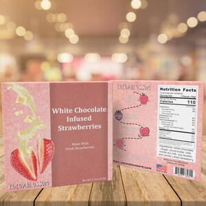 White Chocolate Infused Strawberries 9 count image 5