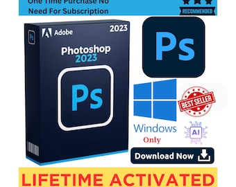 Adobe Photoshop 2023 Lifetime Activated with AI,For Windows Only