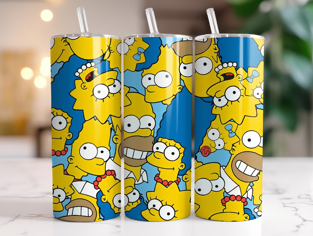 Simpson Tumbler Wrap , 20 Oz Skinny Tumbler Wrap, 20oz Tumbler Png ...