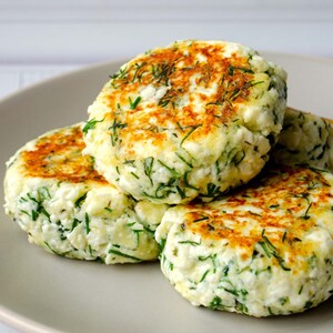 Salty CHEESE Pancakes Recipe PDF With Dill, Ukrainian Breakfast Recipe Printable for Family Recipe Book, Instant Download, Cooking Cookbook