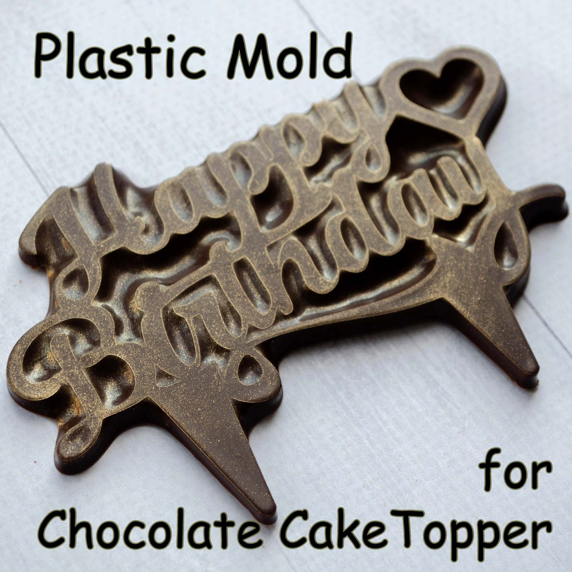 Alphabet Lollipop #01, Cake Topper 1Pc Large Letter Mold