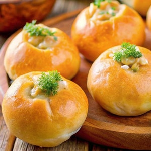 Knyshi - Buns Recipe PDF with Stuffing, Ukrainian Food Recipe Printable for Recipe Recipe Book, Easy Baking Recipe, Gift Idea for Cook