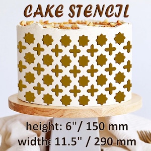 Cake Stencil Arabian Motifs for Buttercream Decoration for Cake Decorating, Reusable Stencil,Cake Decorating Tools,Handmade Airbrush Stencil