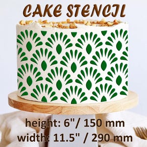 Cake Stencil Floral Motif 2 for Buttercream Decoration for Cake Decorating, Reusable Stencil,Cake Decorating Tools,Handmade Airbrush Stencil