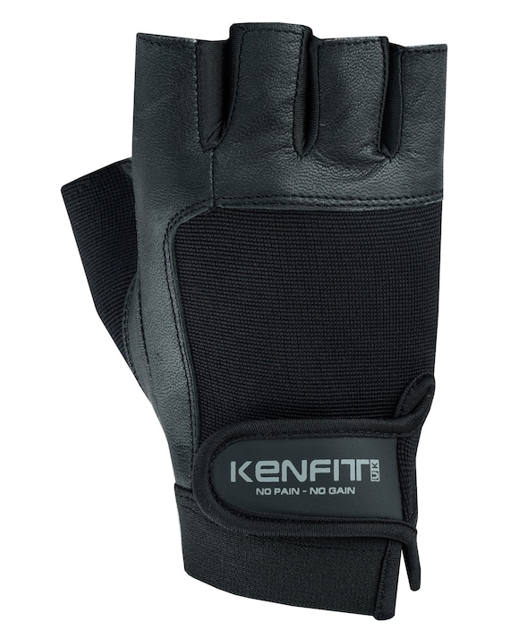 EVO Fitness Leder- Gewichthebe-Handschuhe Gym Neopren Handgelenkbandagen Unterstützung Riemen Rollstuhl Radsport - X-Large