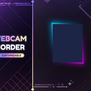 Widget Webcam Border / Individualisierbar / Twitch - Streamelements OBS