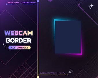 Widget Webcam Border / Customizable / Twitch - Streamelements OBS