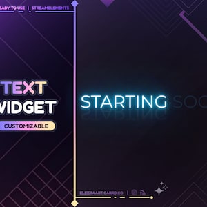 Texto del widget / Personalizable / Twitch - Streamelements OBS