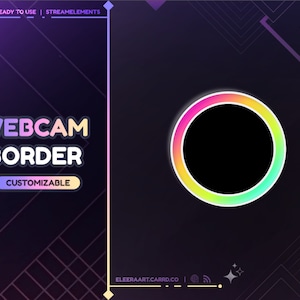 Widget Webcam Border / Individualisierbar / Twitch - Streamelements OBS