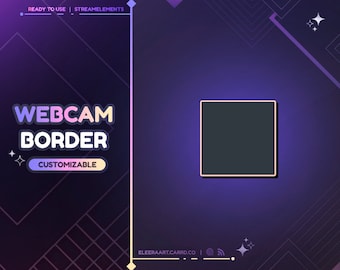 Widget Webcam Neobrutalism / Customizable / Twitch - Streamelements OBS