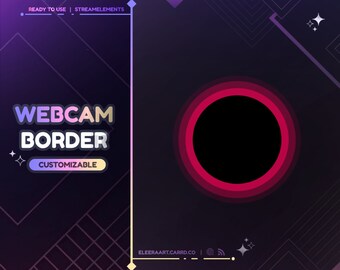 Widget Webcam / Customizable / Twitch - Streamelements OBS