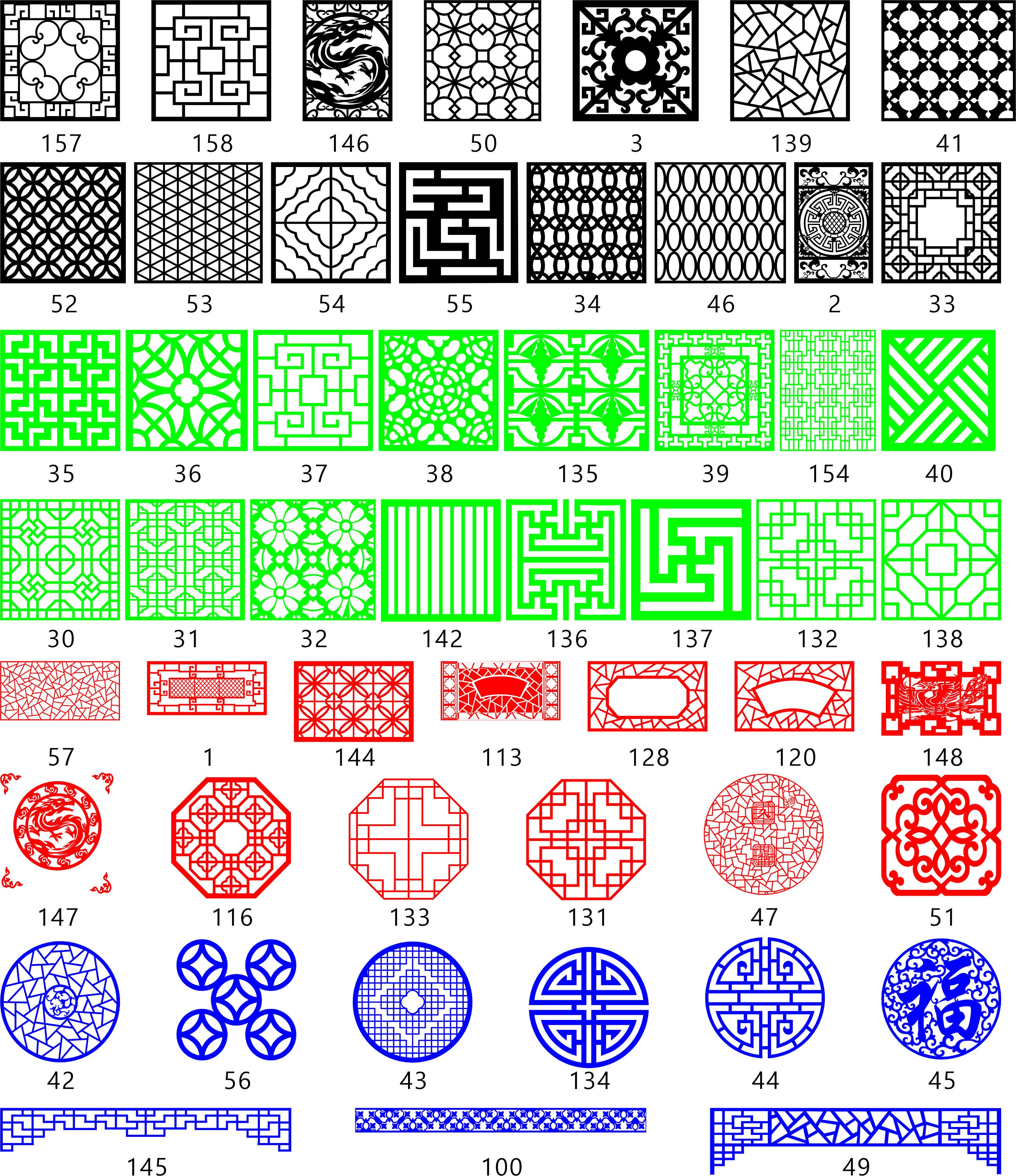 Dxf Shape Library CNC Laser Cut Panel Collection: DXF SVG Art Library - Etsy Canada