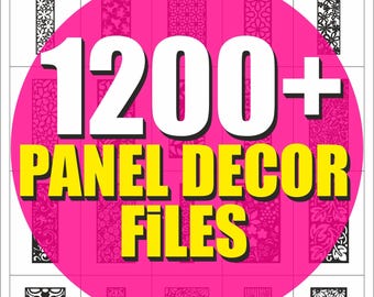 Colección de más de 1200 paneles decorativos: archivos CNC para corte láser (descarga digital)