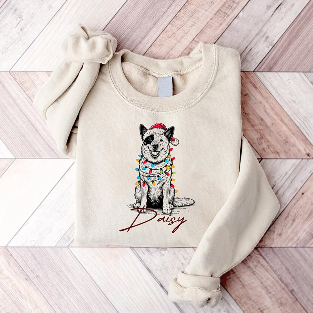 Custom Dog Christmas Sweater Name Custom Dog Sweater Etsy