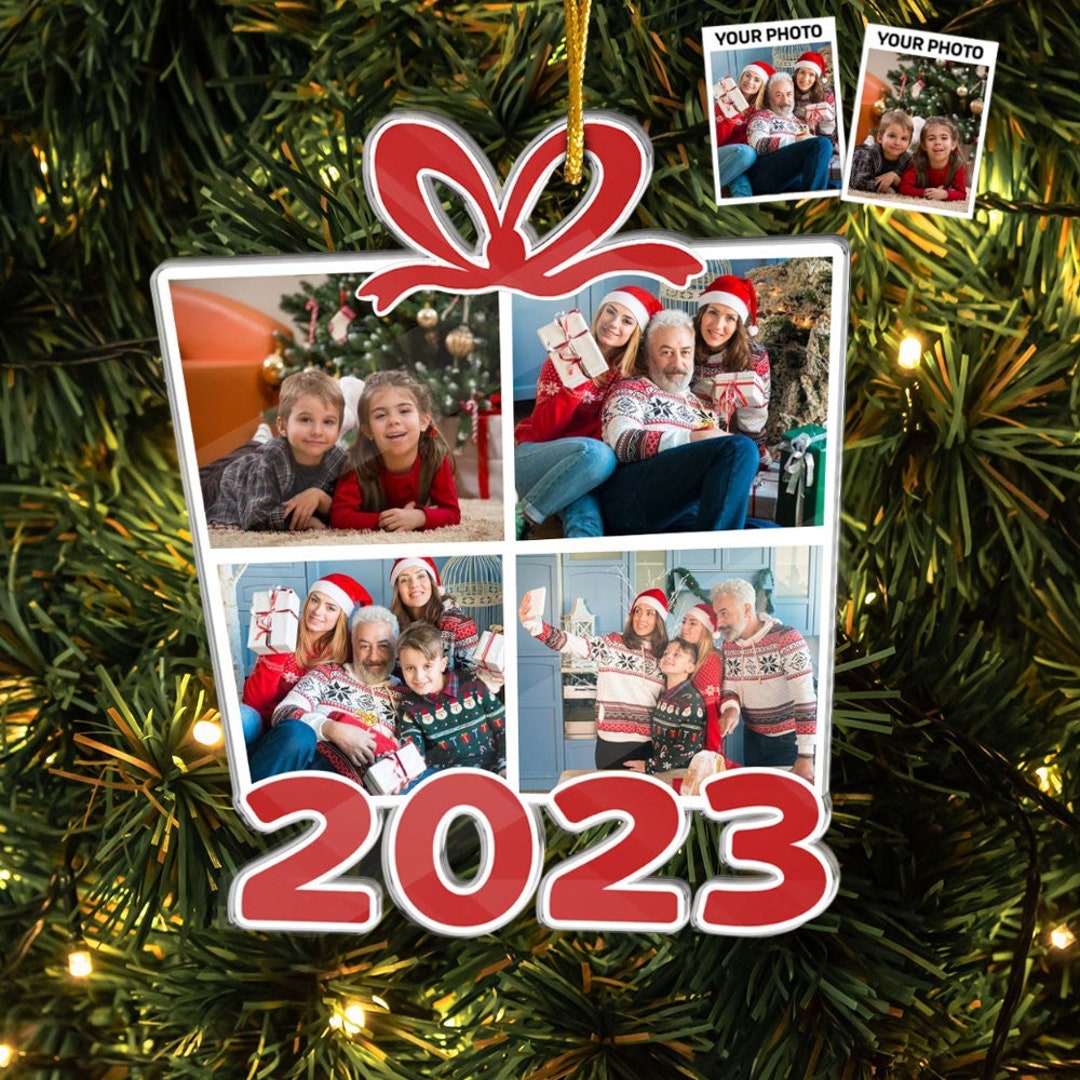 Family Photo Ornament Personalized Custom Your Own 2D Photo Ornament ...