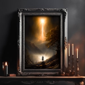 Praise The Sun Elden Ring Dark Souls Cottagecore Dark Academia Gothic Decor Vintage Poster Halloween Dark Academia Decor