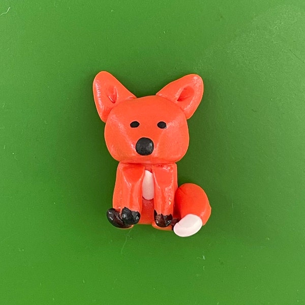 Clay Fox Magnet (or figurine)