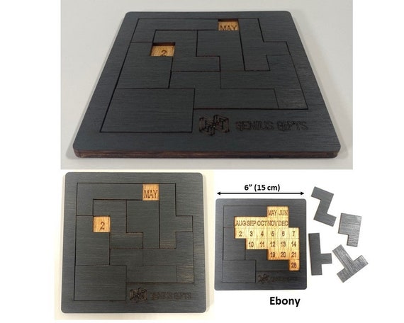 Calendar Puzzle, Has a Unique Puzzle Every Day (wooden) - Etsy