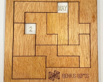 Calendar Puzzle, Has a Unique Puzzle Every Day (wooden) - Etsy