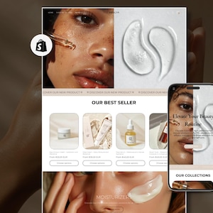 Luxury Shopify Theme | Beauty and Skincare Template | Cosmetics Website | Minimalist and Elegant Design | Online Store | Shopify 2.0