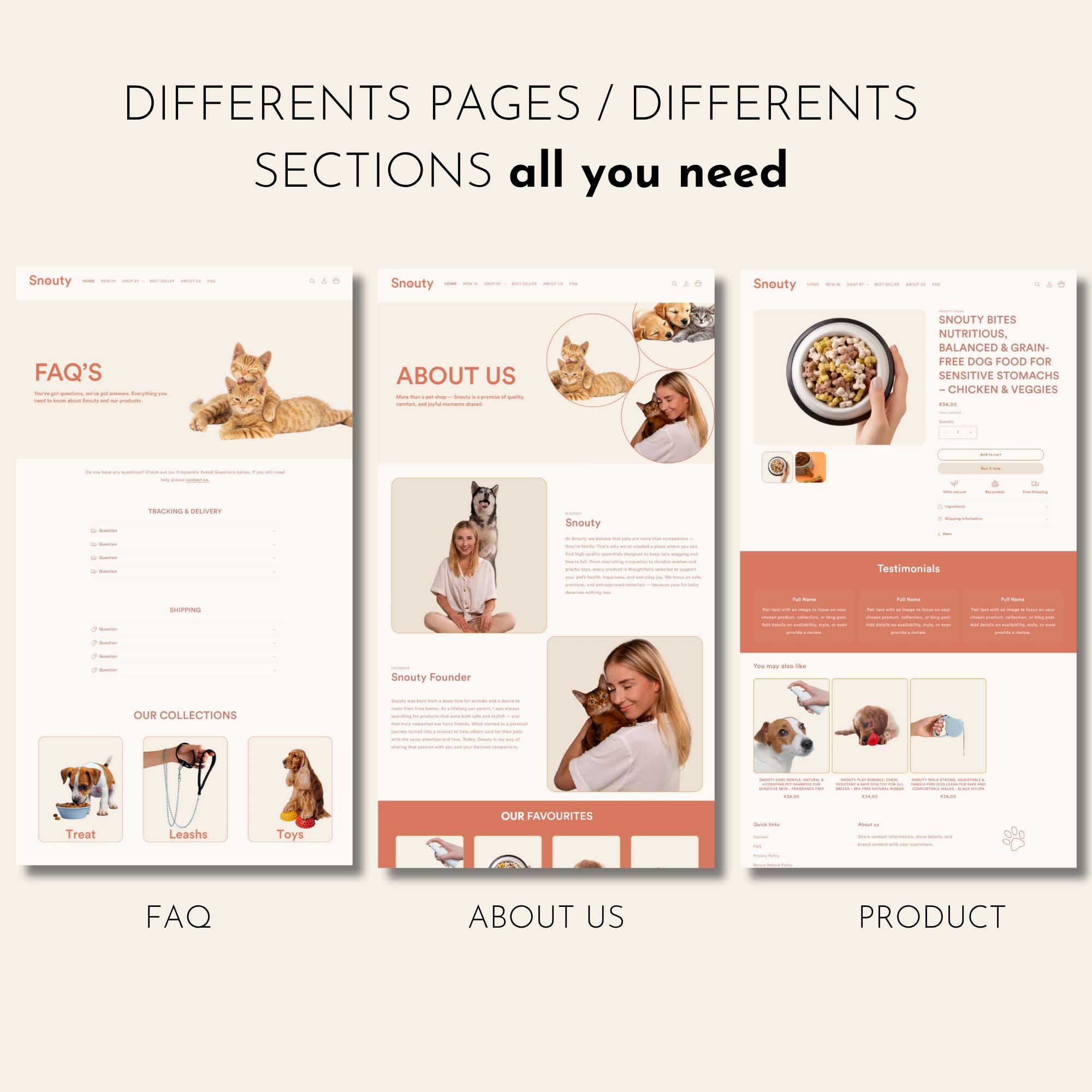 Shopify Theme for Pet Store | Shopify Template for Dogs and Cats | Pet ...
