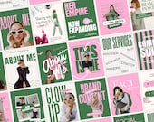 Modèle Instagram rose, Modèle de publication Instagram, Modèle de médias sociaux, Modèles de gestionnaire de médias sociaux, Modèle moderne