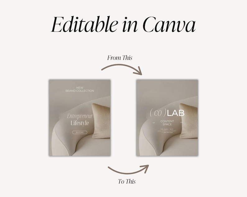 Beige Instagram Post Templates, Social Media Manager Canva Templates ...