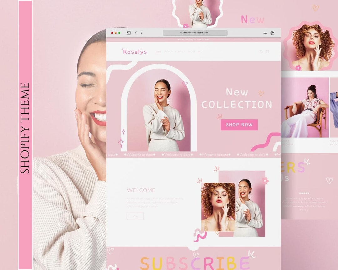 Pink Code Color Schemes Shopify Shopify Theme Pink, Pink Shopify Template, Shopify Pink Template ...