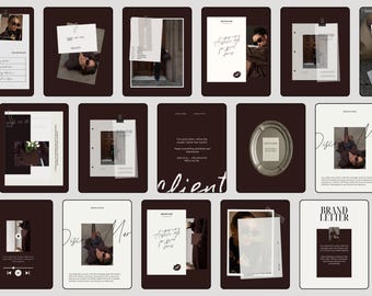 Social Media Templates | Brown Beige Canva Instagram Templates | Luxury Old Money Instagram Templates for Fashion & Lifestyle