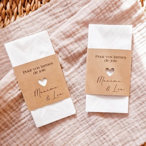 Handkerchiefs for tears of joy • Wedding