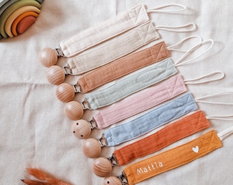 Personalized pacifier clip