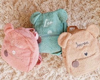 Personalized child baby teddy bear bag