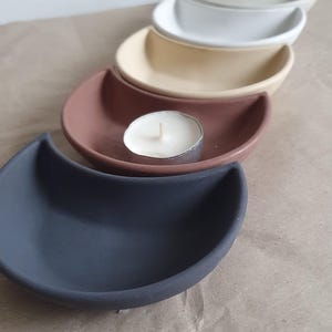 Halbmond Keramik Trinket Tablett: Himmlische Wohnkultur